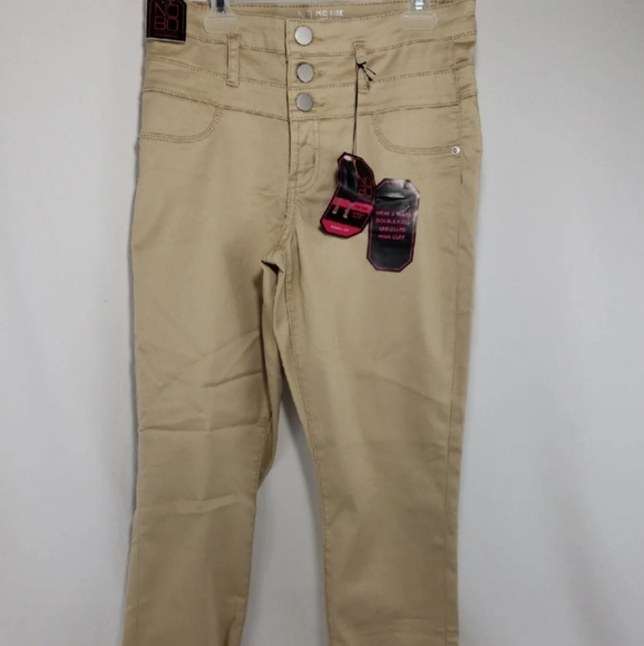 Womens NO BO Mid Rise Skinny Crop Pants - Picture 1 of 4